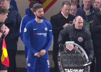 جيرو يظهر لأول مرة بقميص تشيلسي