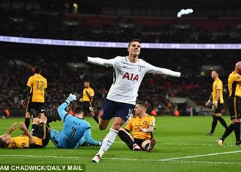 فيديو لاميلا يقود توتنهام للإطاحة بـ نيوبورت من كاس الاتحاد الإنجليزي