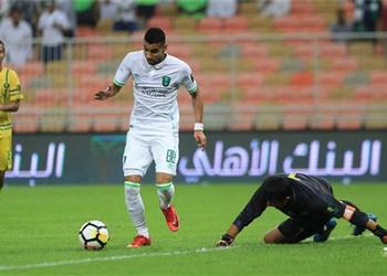 مؤمن زكريا أساسي ا مع أهلي جدة أمام الفيصلي بالدوري السعودي