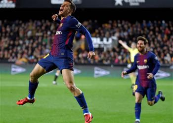 بالفيديو كوتينيو يقود برشلونة للتأهل لنهائي كأس ملك إسبانيا بإقصاء فالنسيا