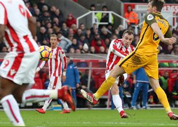 فيديو ستوك سيتي يهدر فرصة الفوز على برايتون بتعادل في غياب رمضان صبحي