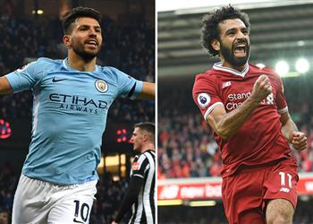 بالفيديو أجويرو يسجل سوبر هاتريك ويعادل محمد صلاح بسباق الهدافين