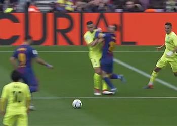 فيديو ماركا توضح هل حرم الحكم برشلونة من ركلة جزاء أمام خيتافي