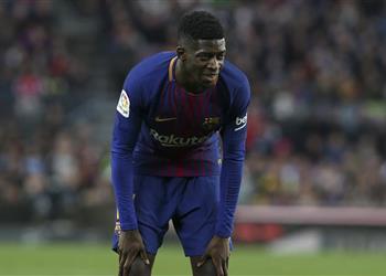 ضربة جديدة تجبر ديمبيلي على الغياب عن تدريبات برشلونة
