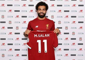 محمد صلاح بقائمة أفضل نسب مبيعات لقمصان اللاعبين في إنجلترا