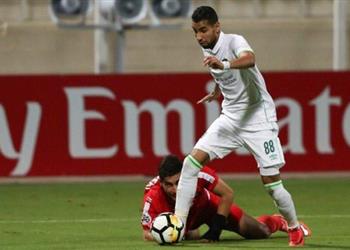 مؤمن زكريا بديل ا مع أهلي جدة أمام الجزيرة في دوري أبطال آسيا