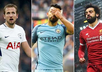 محمد صلاح يتفوق على كين وأجويرو بقدمه اليسرى