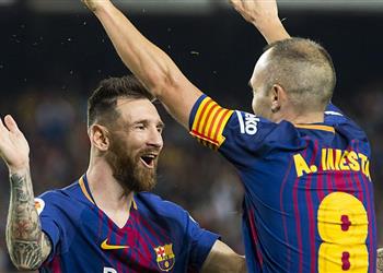 ميسي وإنييستا يحققان رقم ا مميز ا في دوري أبطال أوروبا