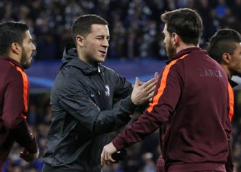 هازارد يتحدث عن فرص تشيلسي في إقصاء برشلونة