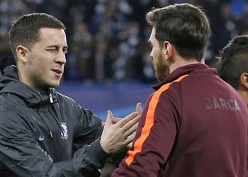 هازارد يبلغ ميسي بحقيقة انتقاله المحتمل إلى ريال مدريد