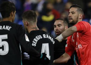 حارس ريال مدريد ي شيد بـ كاسيميرو بعد الفوز على ليجانيس