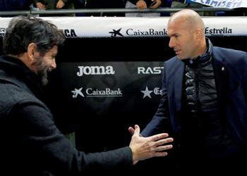 مدرب إسبانيول لزيدان الفوز على برشلونة وريال مدريد وأتليتكو ليس صدفة