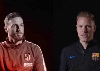 أوبلاك وشتيجن يسترجعان ذكريات مواجهات أتلتيكو مدريد وبروشلونة قبل صدام الليجا