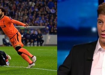 جيرارد يكشف نصيحة كلوب التي حولت محمد صلاح للاعب هداف