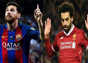 جماهير برشلونة ترشح محمد صلاح لمنافسة ميسي على الحذاء الذهبي الأوروبي