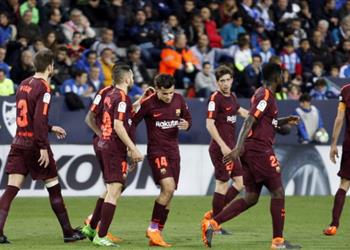 بالفيديو قطار برشلونة يعبر مالاجا بثنائية