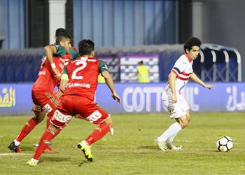 فيديو الزمالك يصعق الرجاء بثلاثية في الشوط الأول