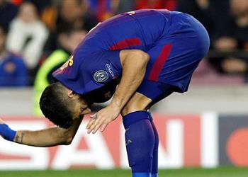 لعنة باريس سان جيرمان تطارد سواريز بدوري أبطال أوروبا