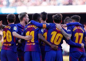 بالفيديو قطار برشلونة يعبر أتليتك بيلباو بثنائية ألكاسير وميسي