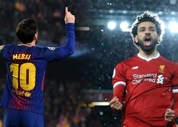 ليفربول يسلط الضوء على تفوق محمد صلاح على ميسي
