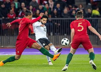 فيديو سكواكا محمد صلاح يزيد رصيده التهديفي بقميص مصر أمام البرتغال