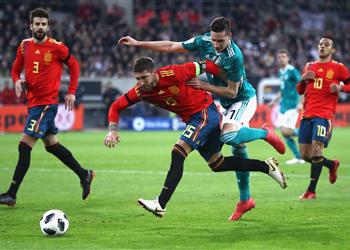 بالفيديو التعادل الإيجابي يحسم مواجهة ألمانيا وإسبانيا