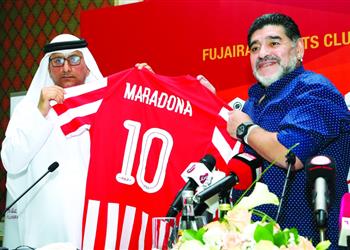 رئيس الفجيرة الأهلي يملك قاعدة جماهيرية كبيرة في الإمارات ومارادونا يقدم موسما جيدا
