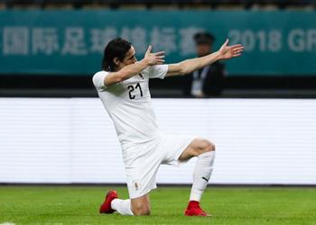 فيديو كافاني يقود الأوروجواي للتتويج بكاس الصين الودية