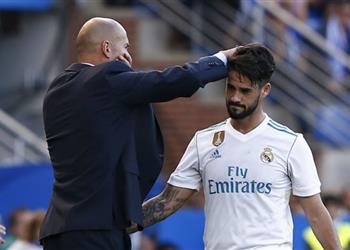 زيدان لا مشكلة مع إيسكو وهذا مصيره في ريال مدريد