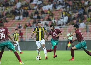 فيديو أحمد الشيخ يسجل في خسارة الإتفاق أمام الإتحاد في حضور كهربا