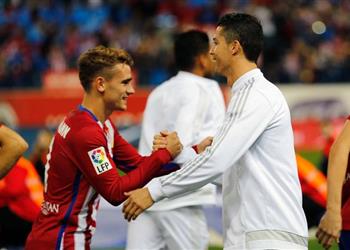 ديربي مدريد جريزمان وكوستا يقودان هجوم أتلتيكو أمام الريال