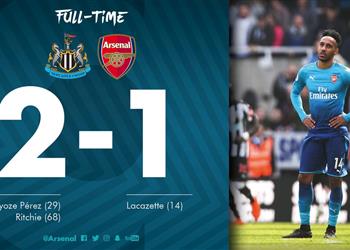 فيديو بمشاركة محمد النني آرسنال يسقط بثنائية في فخ نيوكاسل