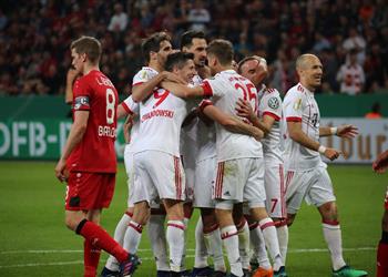 فيديو بايرن ميونيخ يتأهل إلى نهائي كأس ألمانيا بسداسية في شباك ليفركوزن