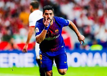 فيديو لويس سواريز يدخل تاريخ كأس الملك بهدفه في شباك إشبيلية