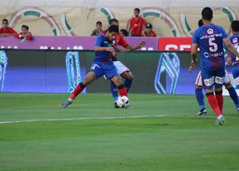 عمر النجدي يسجل هدف لبتروجيت في مرمى الأهلي