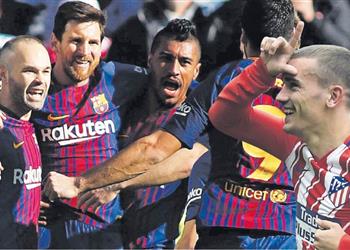 لاعبو برشلونة يوجهون رسالة لجريزمان