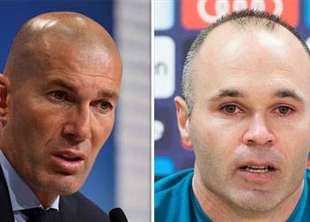 زيدان يتحدث عن الممر الشرفي ويوجه رسالة لإنييستا قبل مواجهة برشلونة