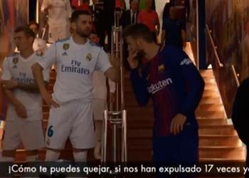 الكاميرات تلتقط محادثة مثيرة بين بيكيه وناتشو في الكلاسيكو