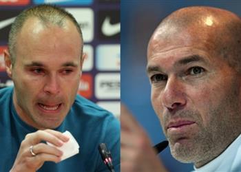 كلاسيكو الأرض تصرف مميز من زيدان تجاه إنييستا