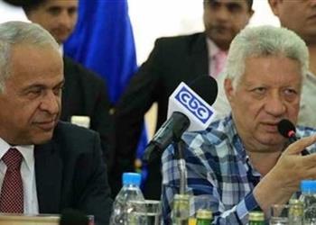 شاهد كيف استقبل مرتضى منصور وفرج عامر بعضهما في برج العرب بعد الأزمة