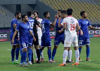 حكم مباراة الزمالك وسموحة يبرر طرد حسام حسن