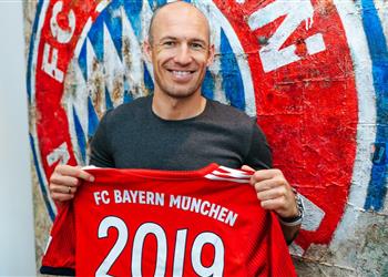 رسيم ا روبن ي مدد تعاقده مع بايرن ميونخ