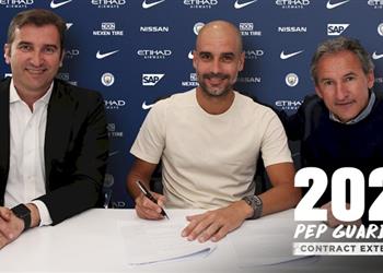 رسميا مانشستر سيتي يجدد عقد جوارديولا