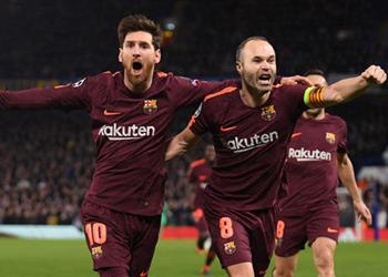 ميسي عن رحيل إنييستا سيترك فراغ ا كبير ا في برشلونة