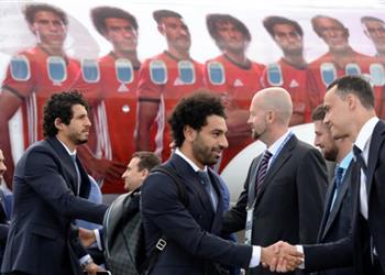 محمد صلاح بعد الوصول لروسيا سأبذل كل ما بوسعي لتحقيق حلم مصر