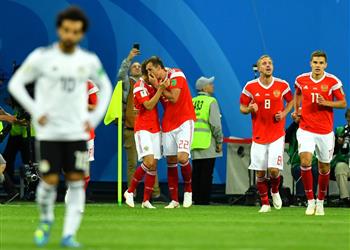 رد فعل لاعبي منتخب مصر بعد الخسارة أمام روسيا