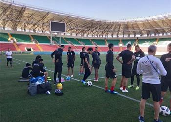 مران منتخب مصر غياب الشناوي وحجازي وحزن محمد صلاح