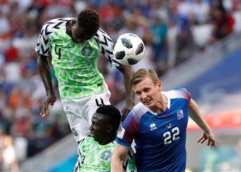 أداء سلبي من نيجيريا أمام آيسلندا في الشوط الأول