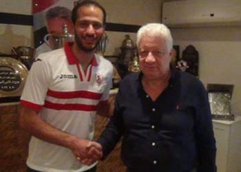 لأول مرة عماد السيد يظهر في الزمالك بعد التعاقد الرسمي
