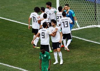 محمد صلاح يعود مع بعثة منتخب مصر إلي القاهرة بعد الاخفاق في المونديال